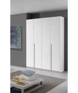 ARMADIO 4 ANTE "GIOTTO" BIANCO GRAFFIATO 173X54X240 CM